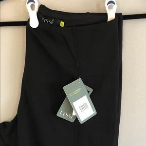 Lysse Black Ponte stretch pants with front seam